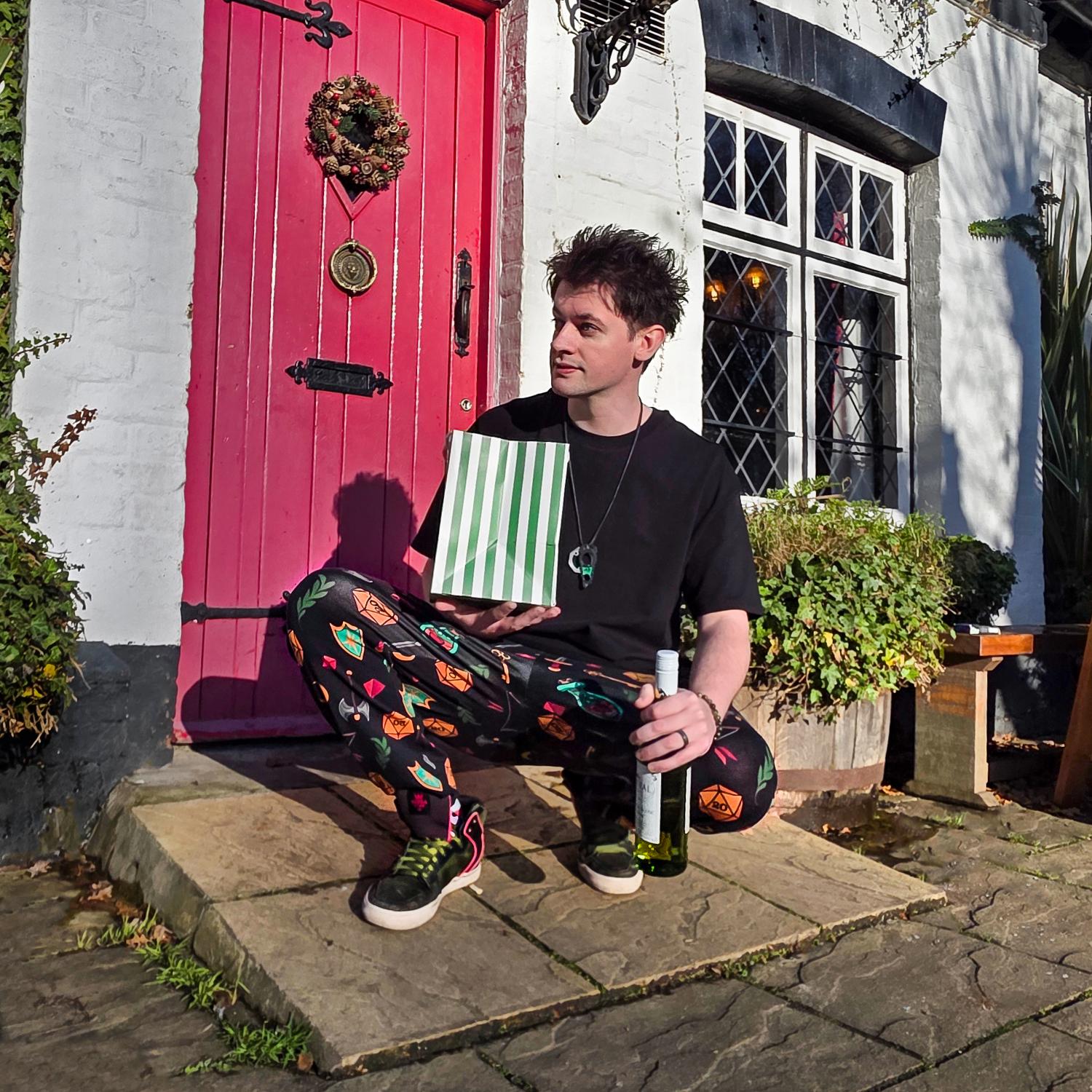 Spodnie PJ z bawełny organicznej - TTRPG