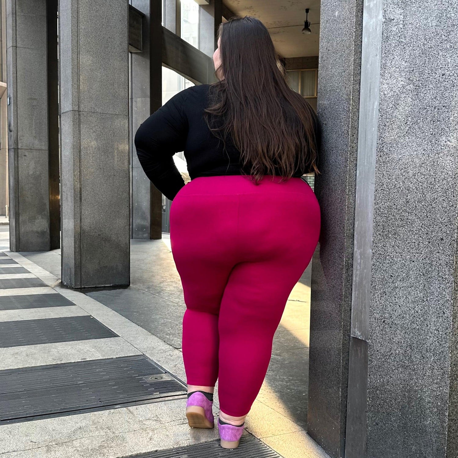 Krótkie legginsy Squat Proof - Raspberry Pie