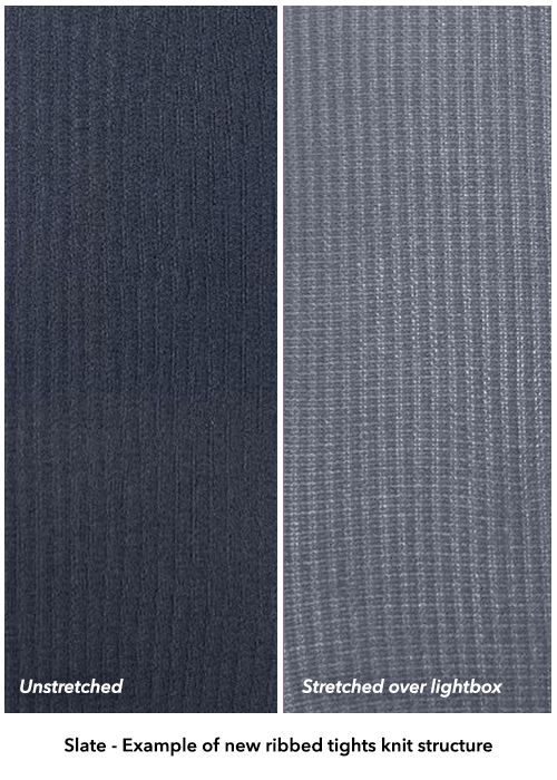 Rajstopy żebrowane Ionic - Slate