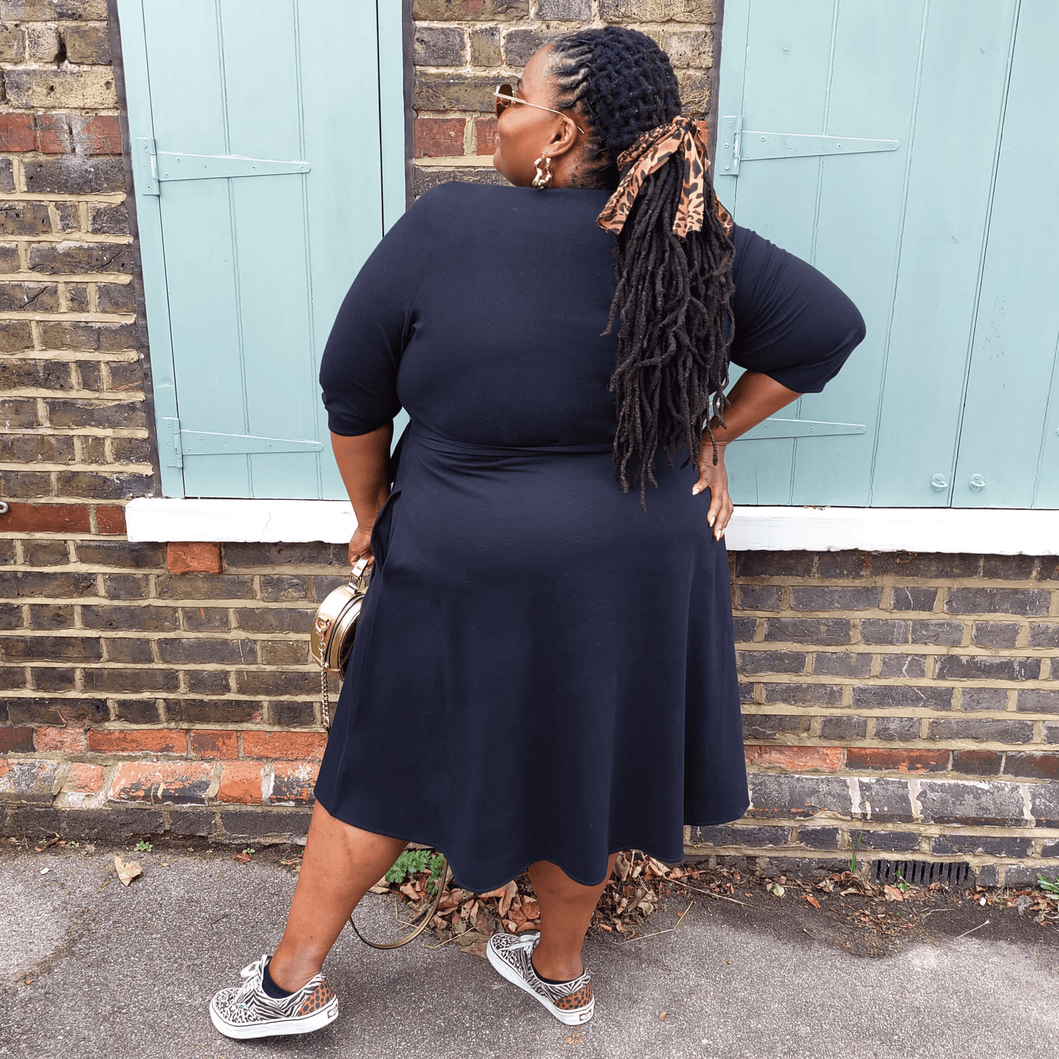 Wrap Dress - Czarny