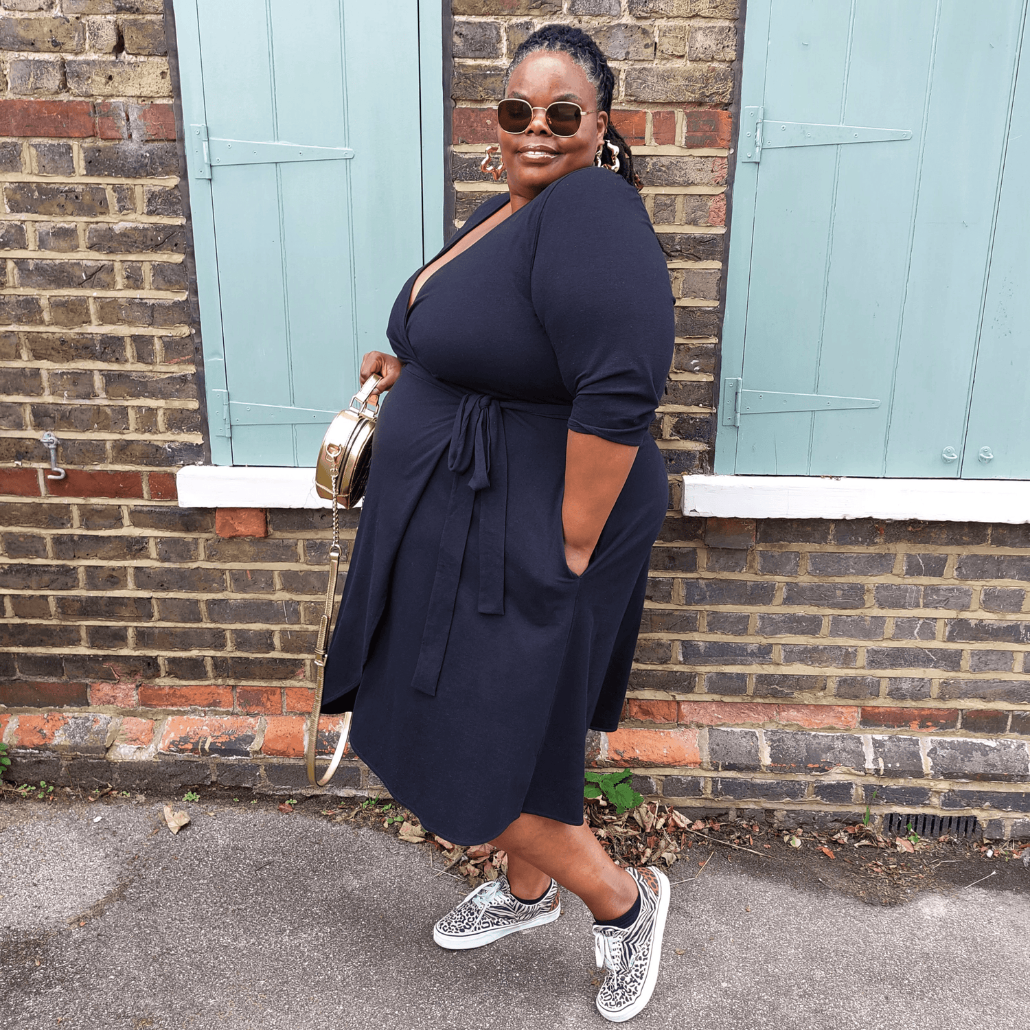 Wrap Dress - Czarny
