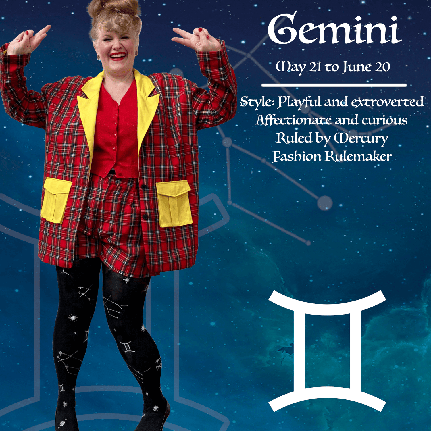 Rajstopy zodiakalne - Bliźnięta