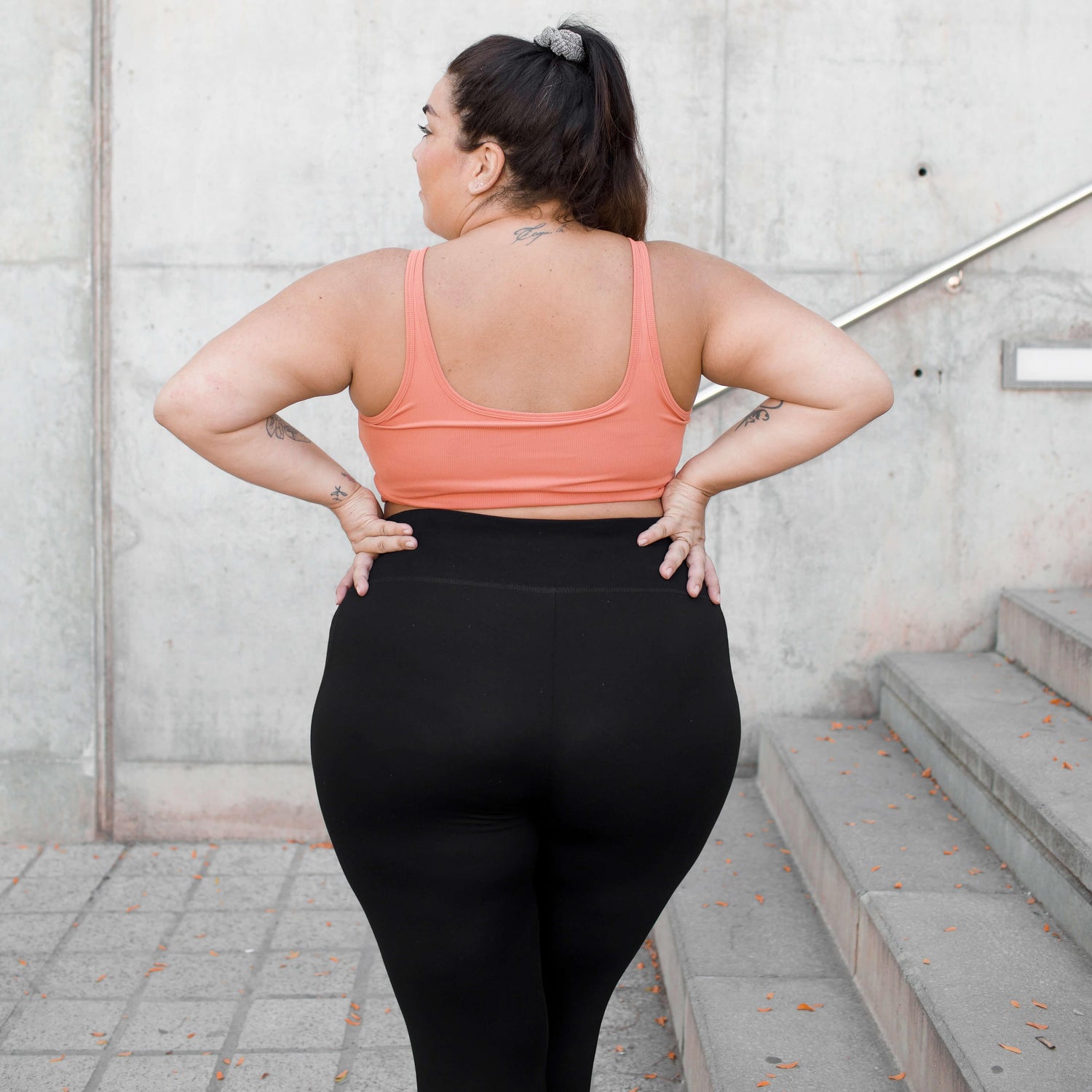 Krótkie legginsy Squat Proof - czarne