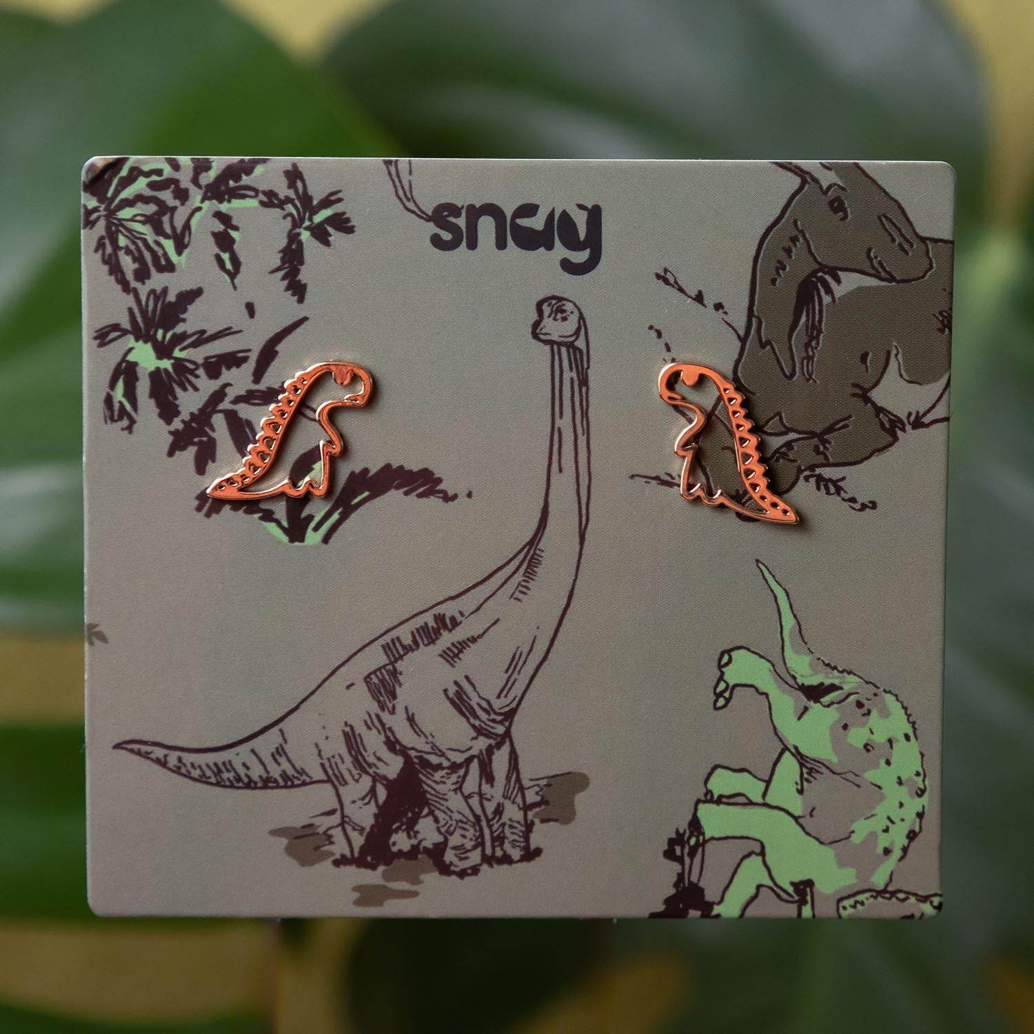 Brincos de Dinossauro - Ouro