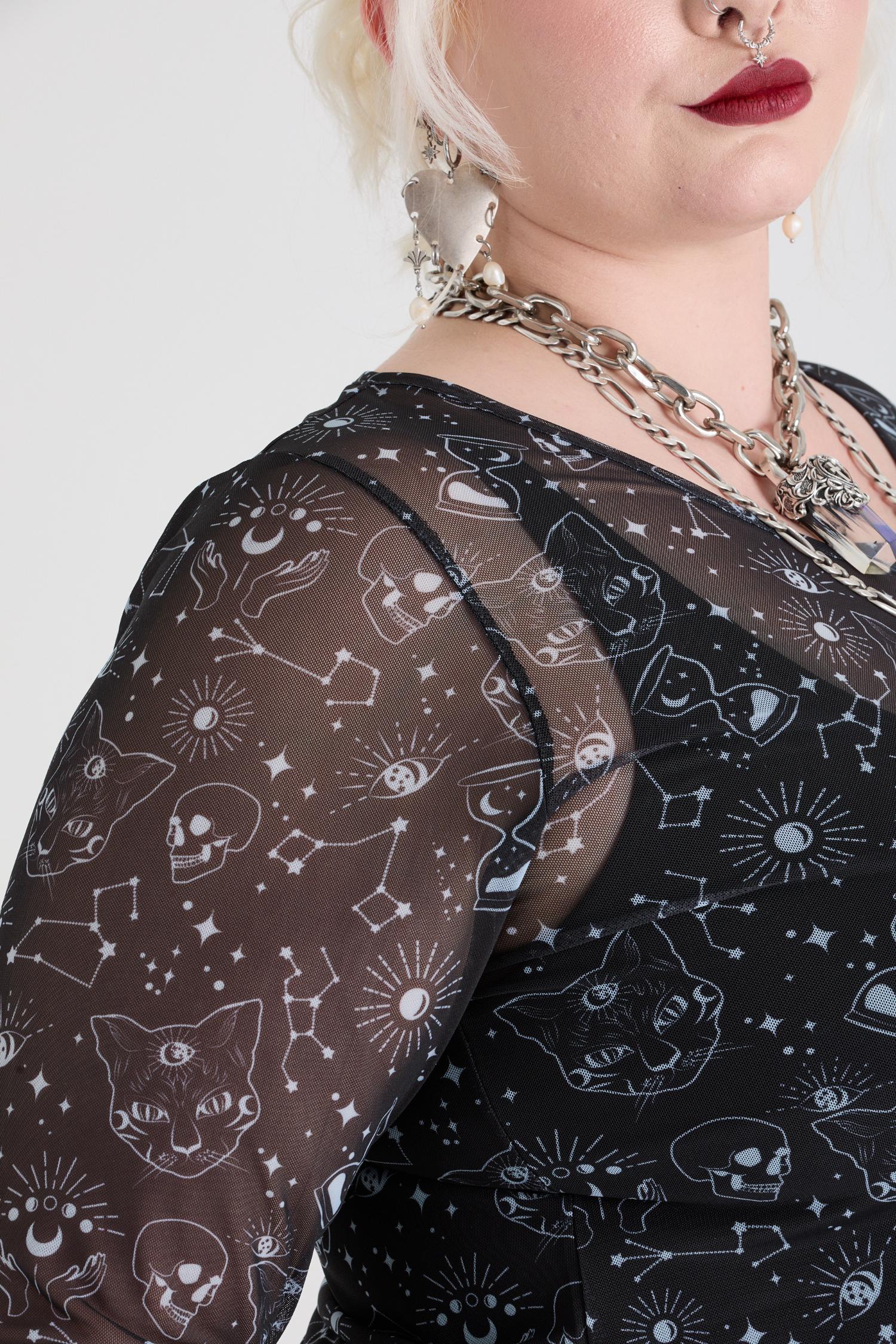 Top de malha Psychic Cats