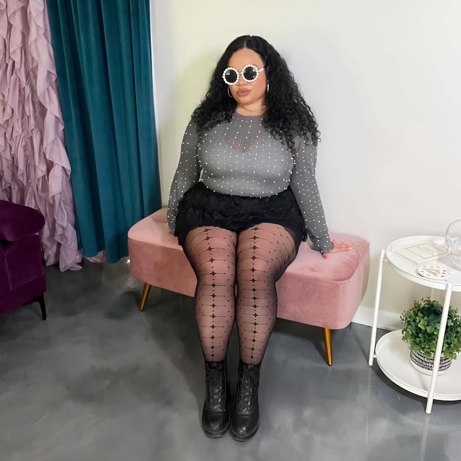 Collants com padrão - Conjunto mistério de 3 pares