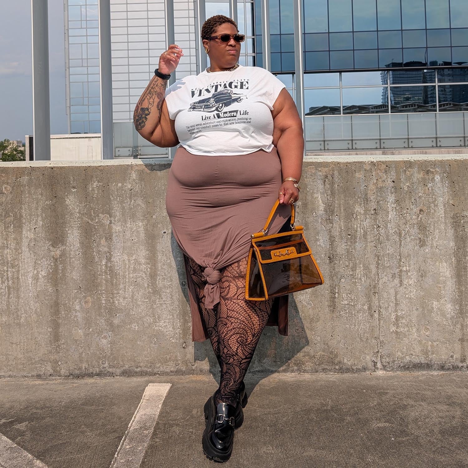 Collants Thighs The Limit - Timewarp - Preto