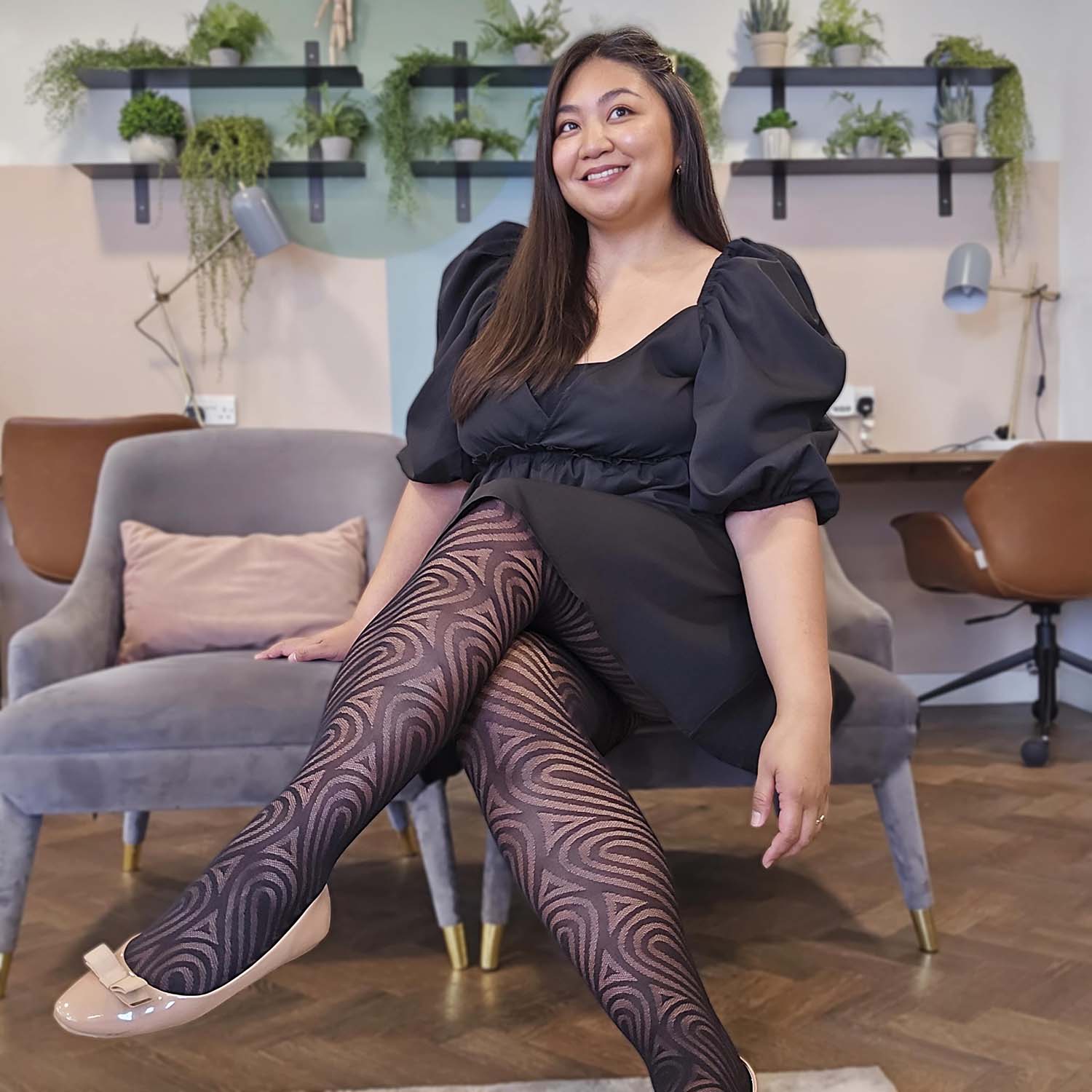 Collants com padrão - Conjunto mistério de 3 pares