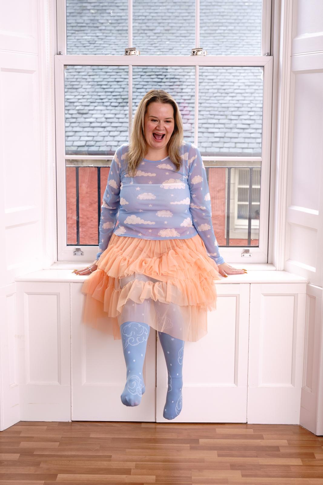 Saia de malha - Mousse de pêssego