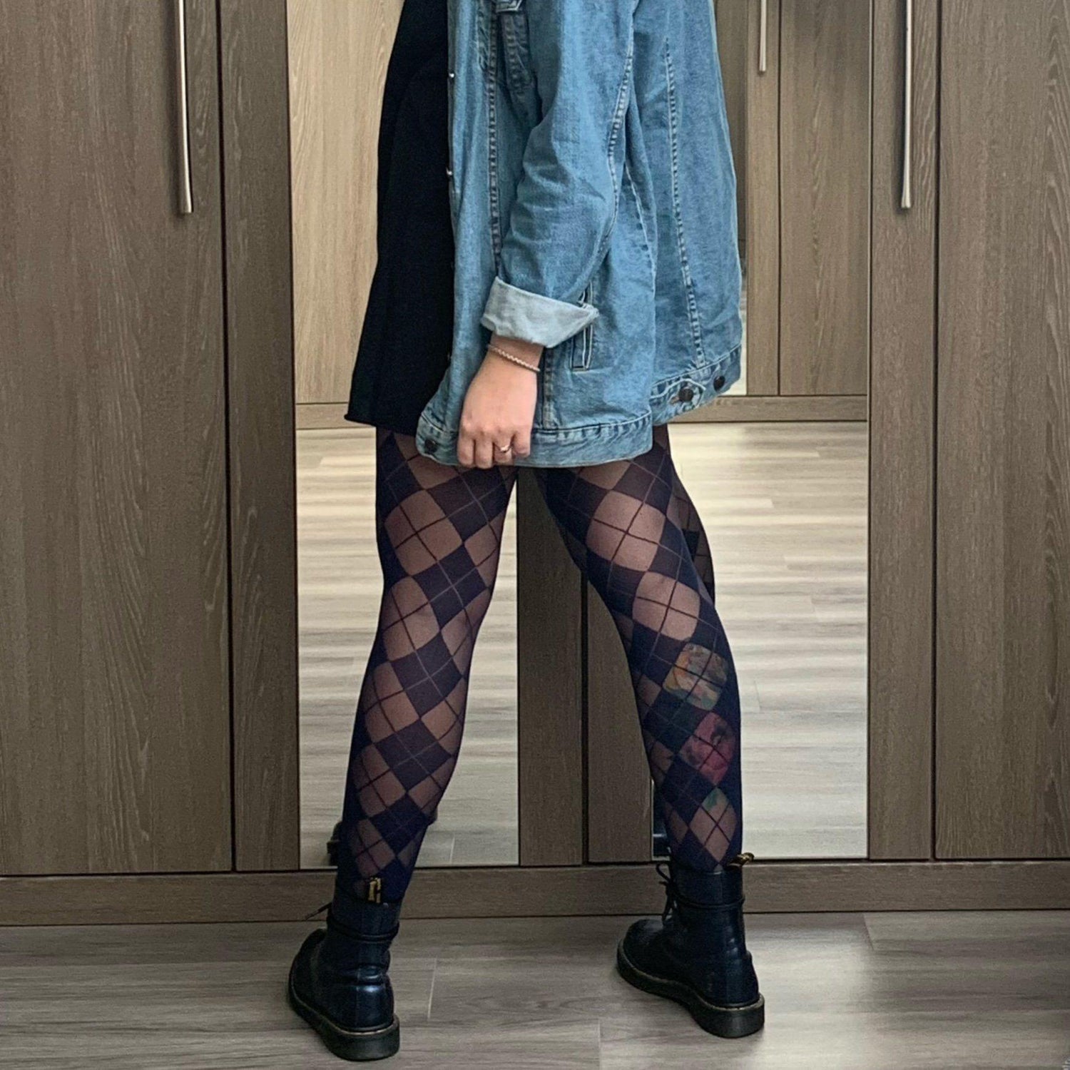 Collants diamantados - Marinha