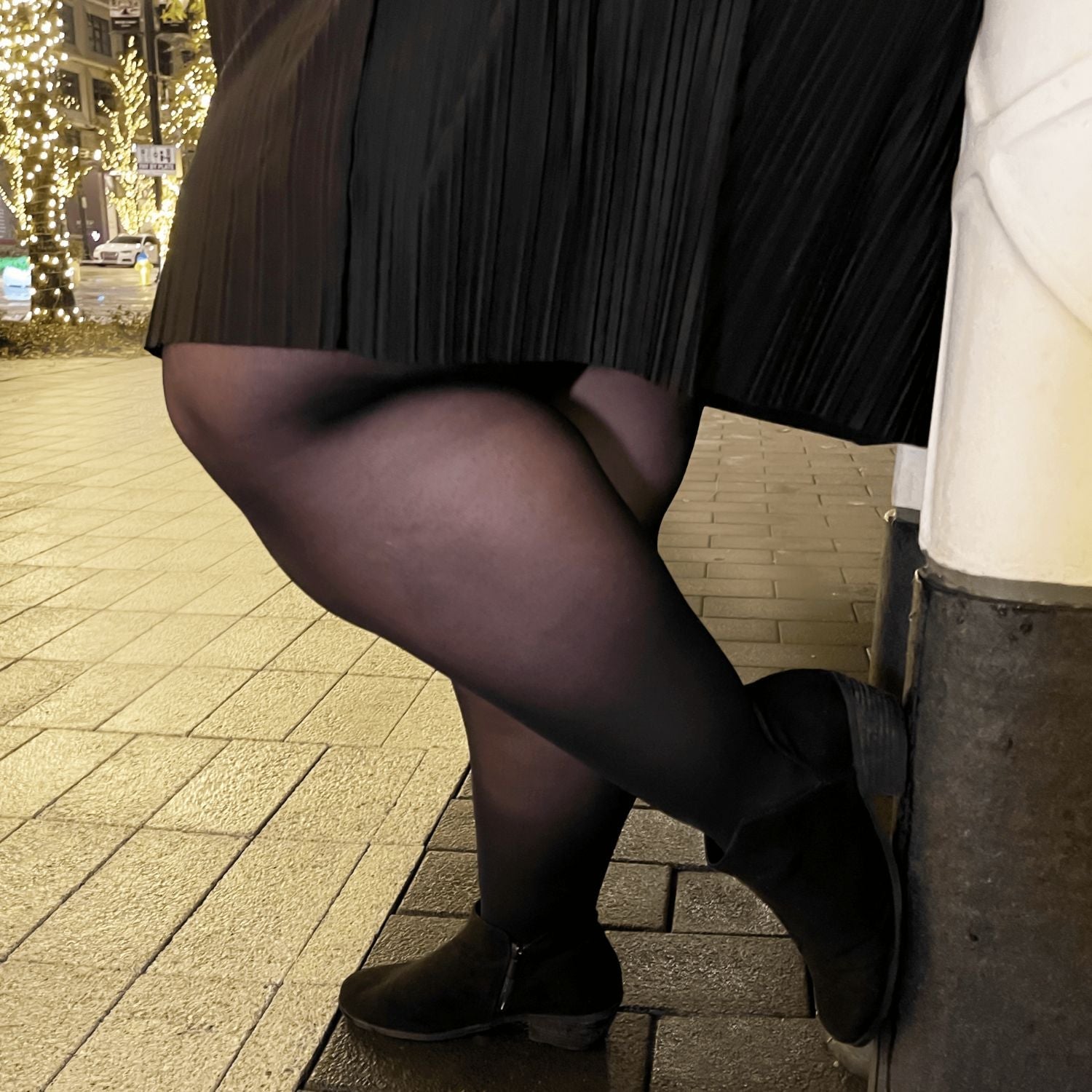 30 Denier skira strumpbyxor - Liquorice