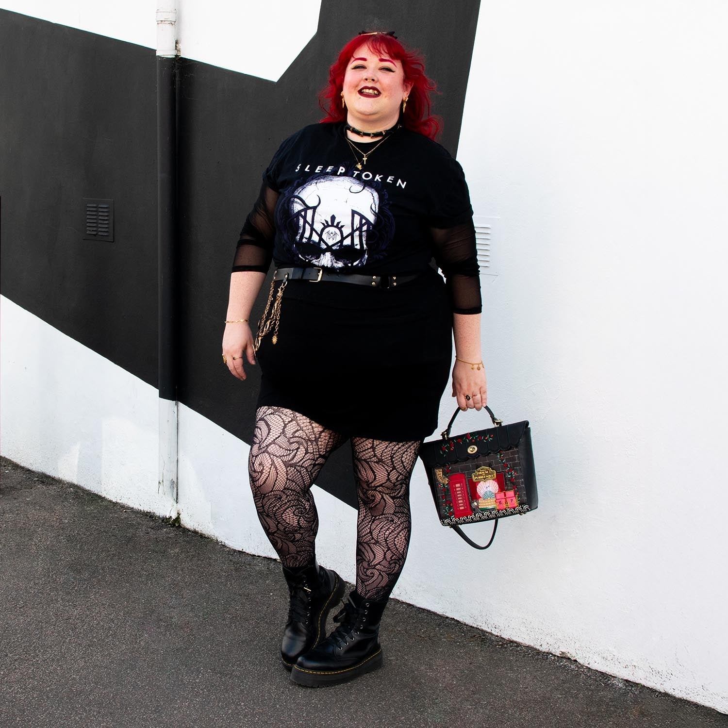 Thighs The Limit Fishnets - Timewarp - Svart