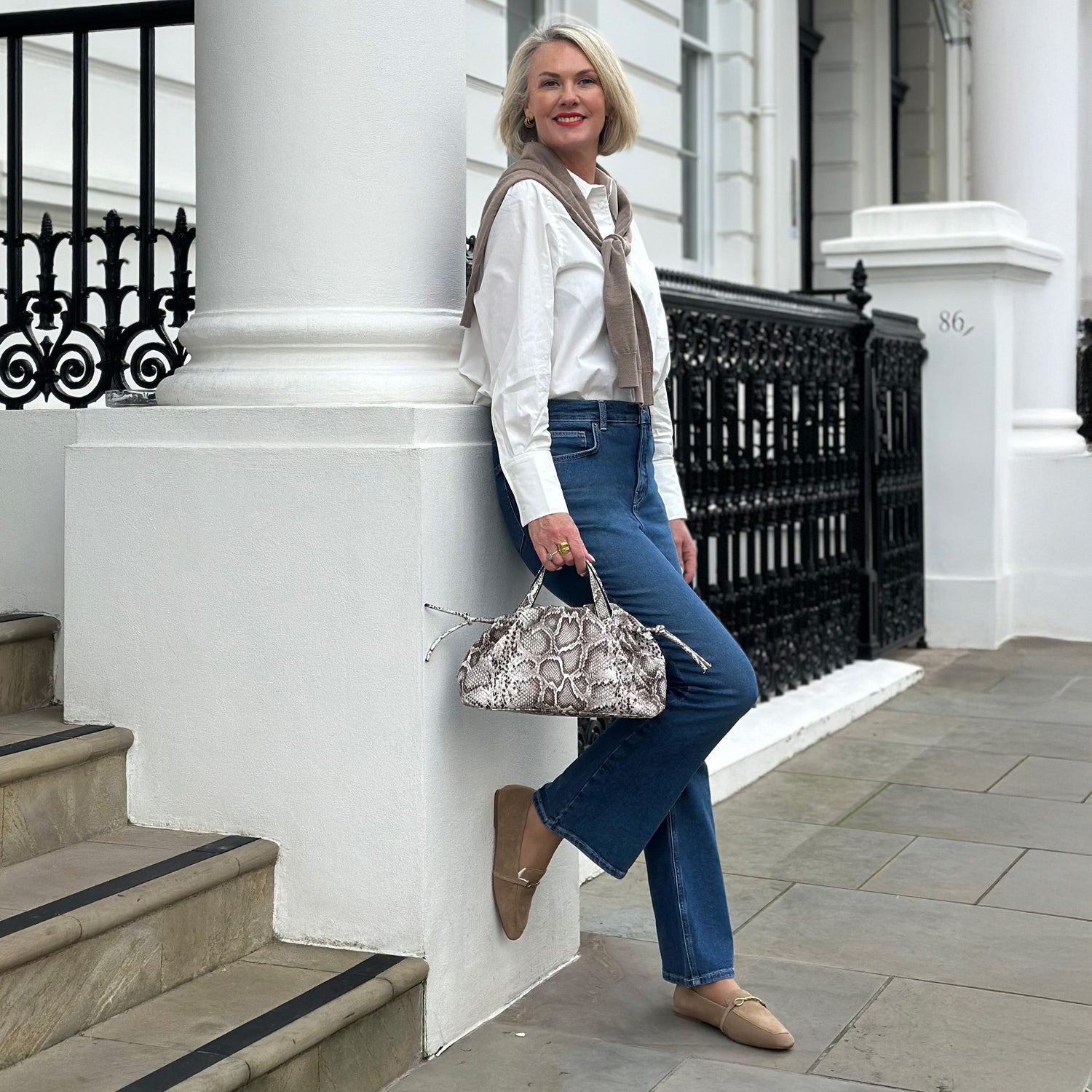 Ekologiska bootcut-jeans – Atlantic