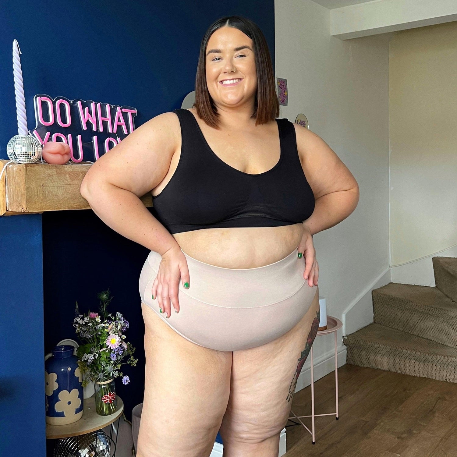 Heltäckande trosor i ekologisk bomull - Milk Bottle