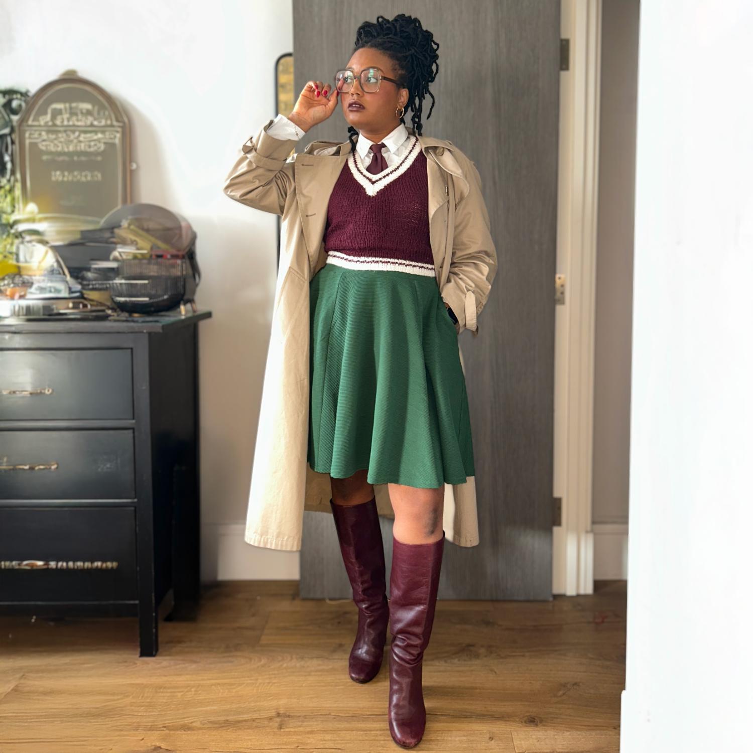 Flare kjol för ottoman - Petit Pois