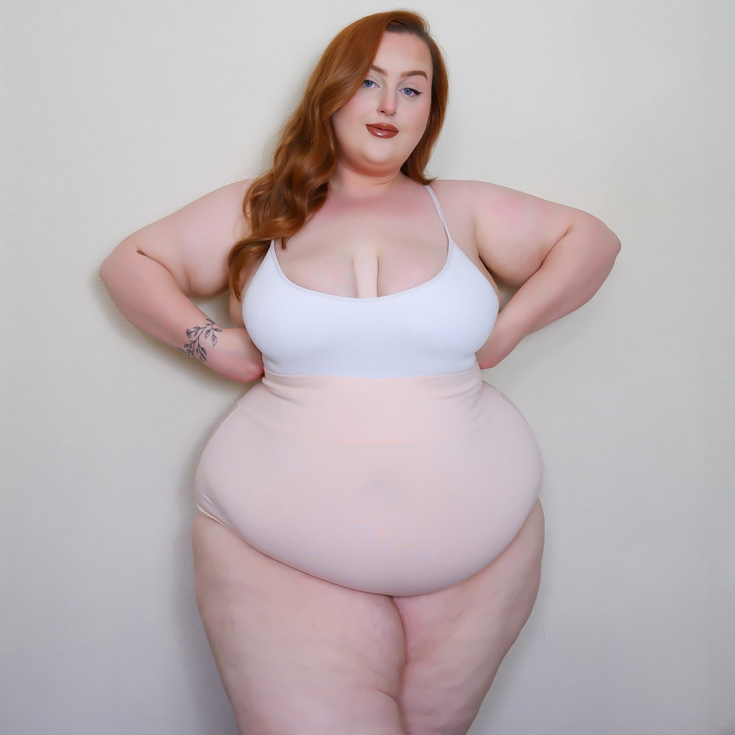 Super High Waist Knickers i ekologisk bomull - Ballet Pink