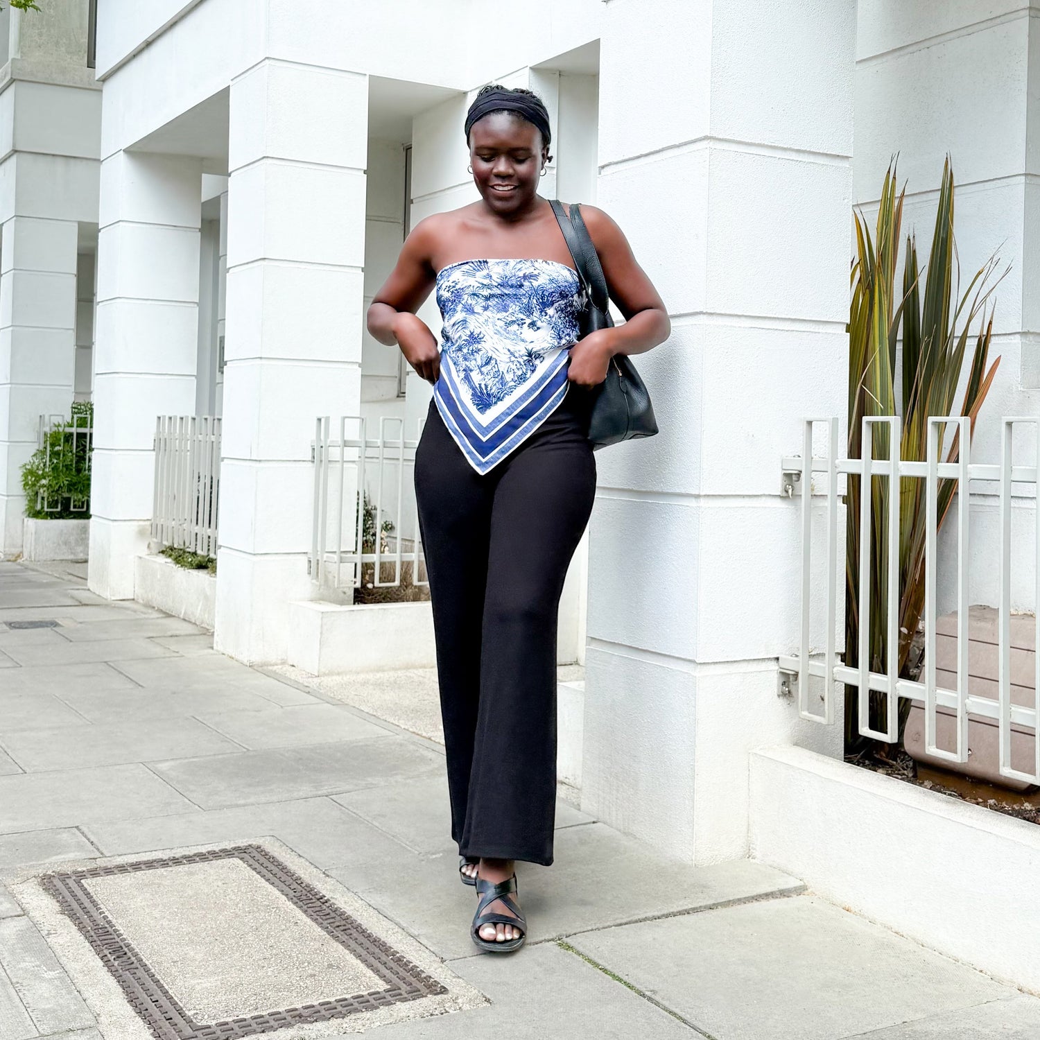 Squat-Proof Wide Leg Leggings - Svart