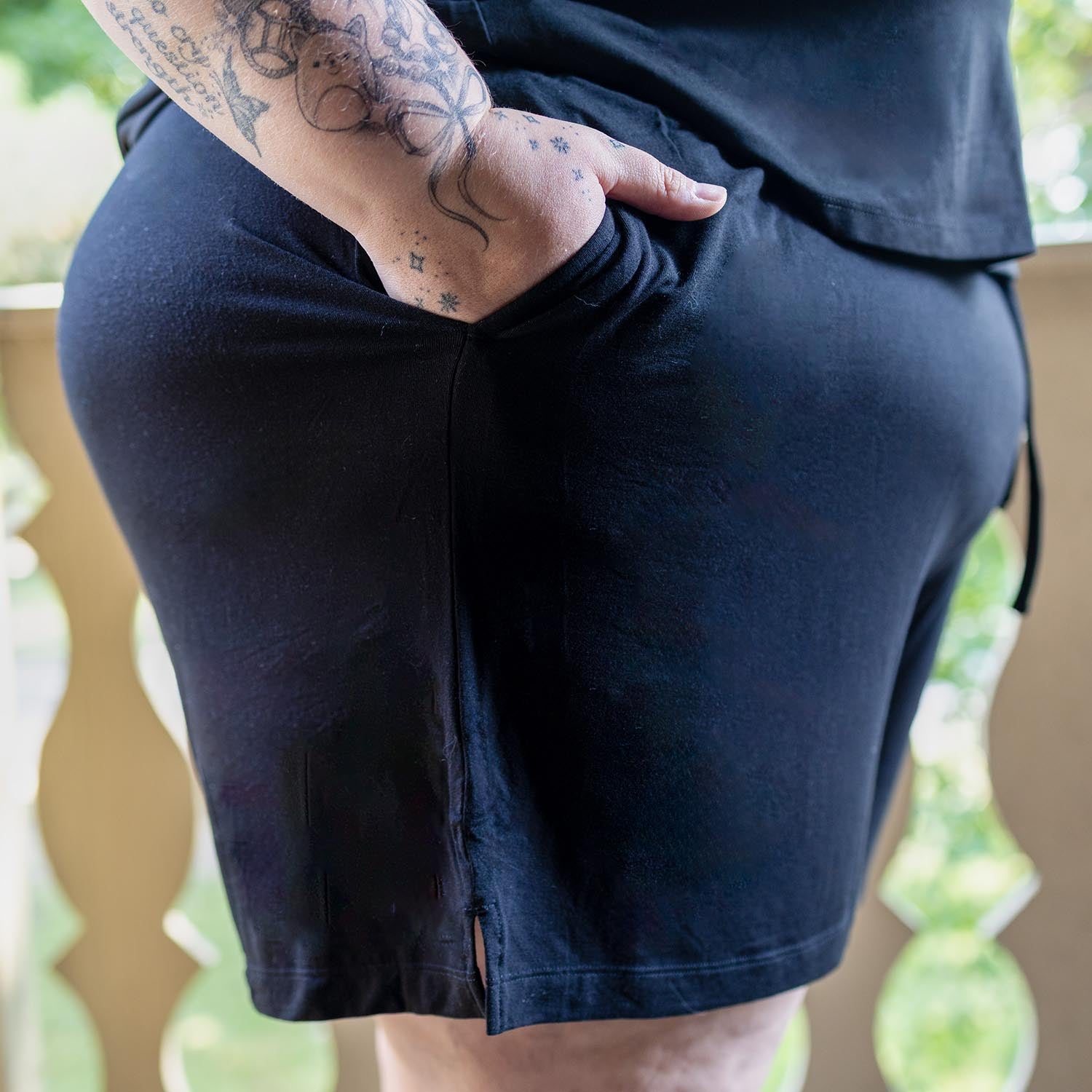Bamboo Lounge Shorts - Svart