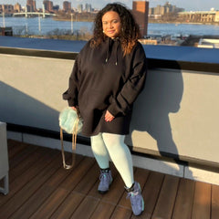 Hoodie med lång lina - Svart - Snag