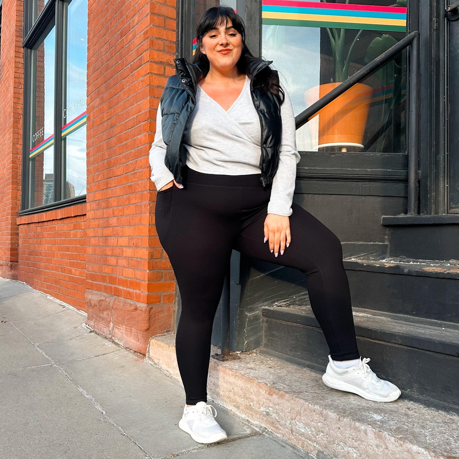 Long Squat Proof Leggings (V2) - 3 par i Svart