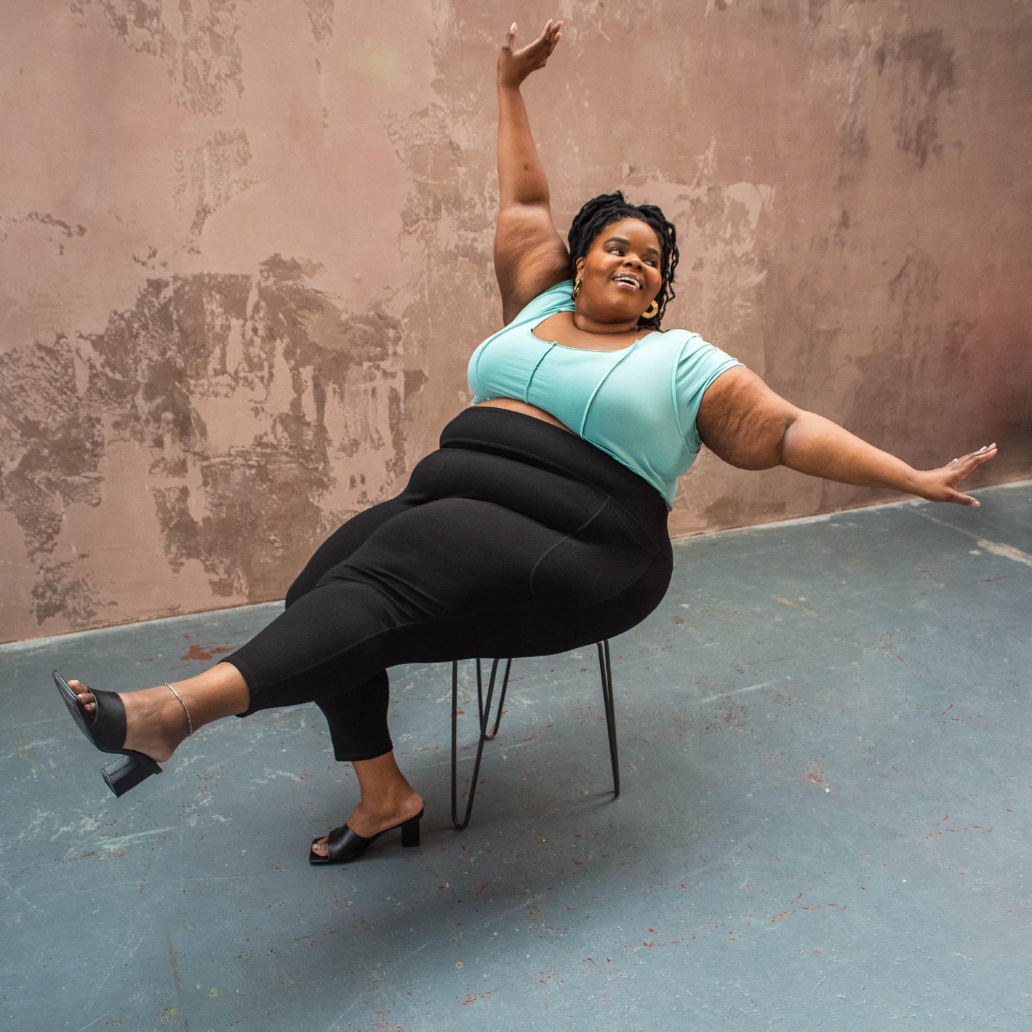 Squat Proof korta leggings - Svart