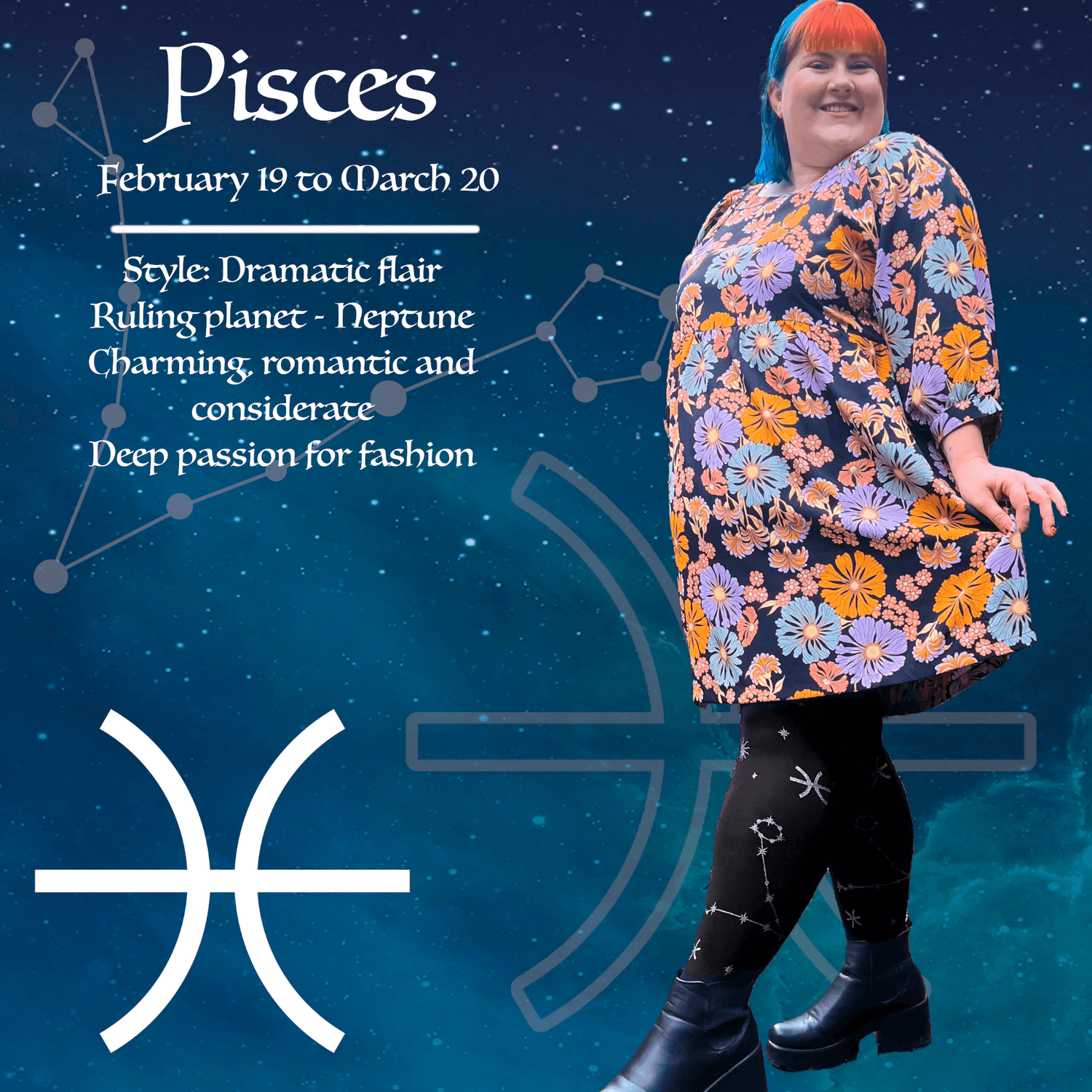 Zodiac Strumpbyxor - Fiskarna