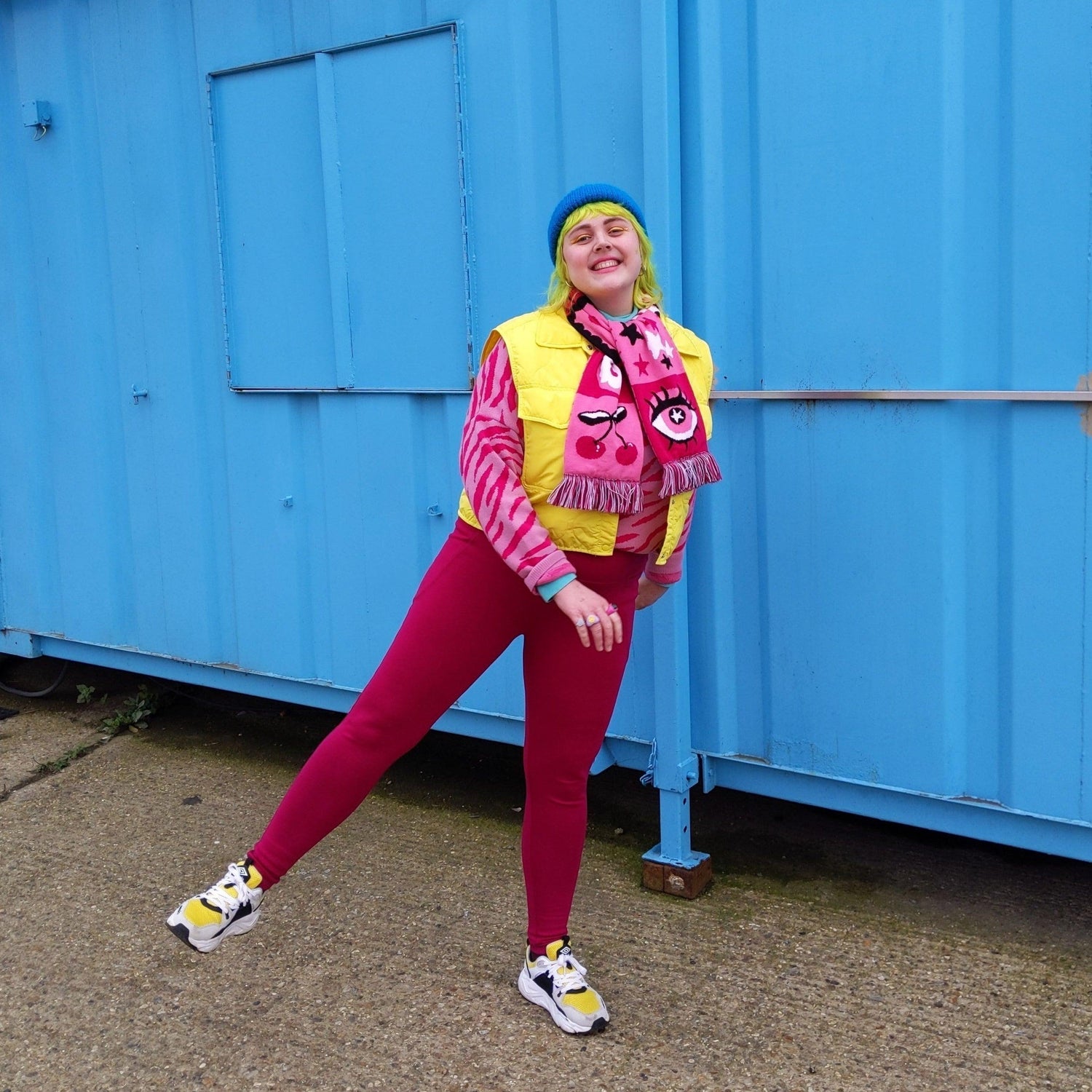 Squat Proof Långa Leggings - Raspberry Pie