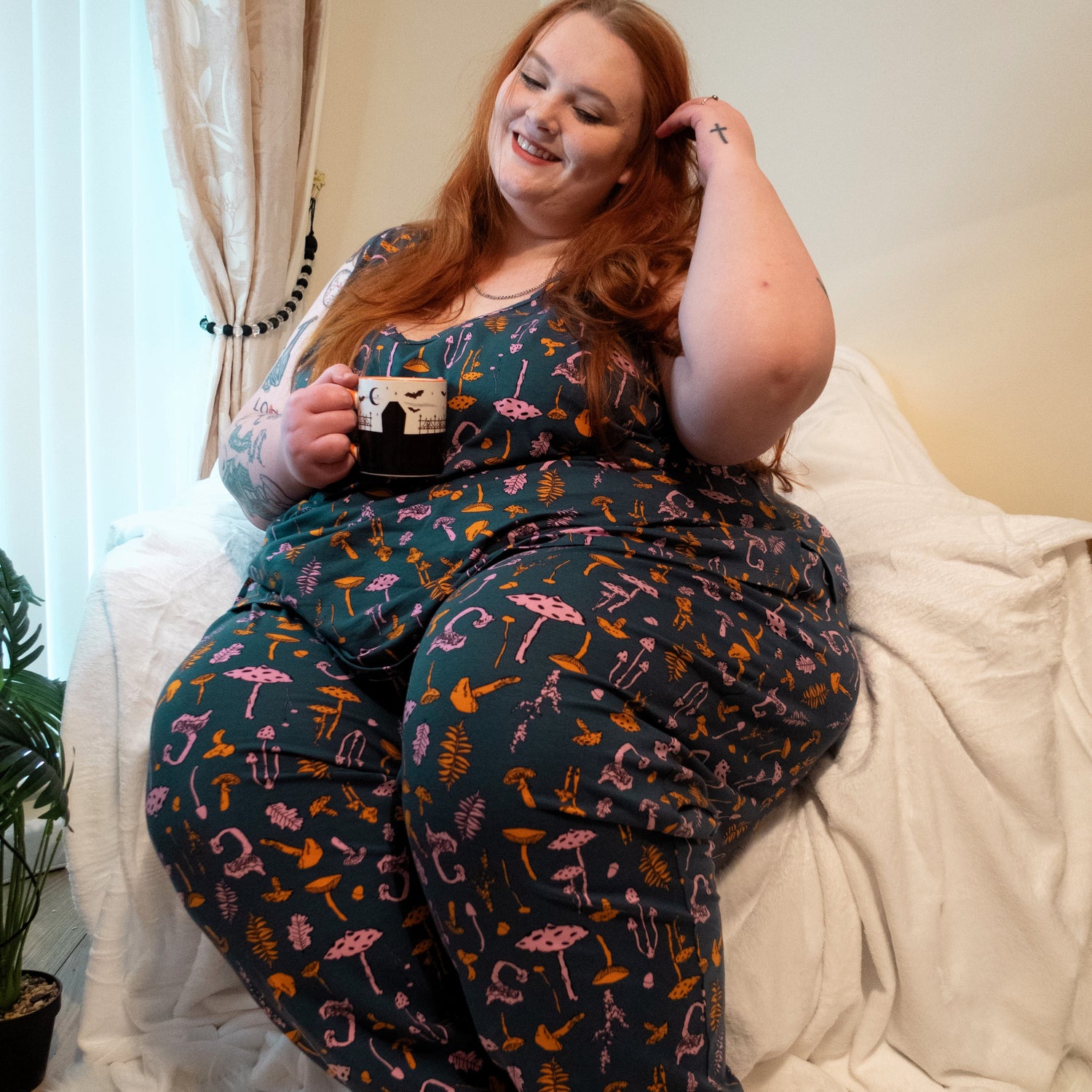 Pyjamasväst i ekologisk bomull - Mushie Patch