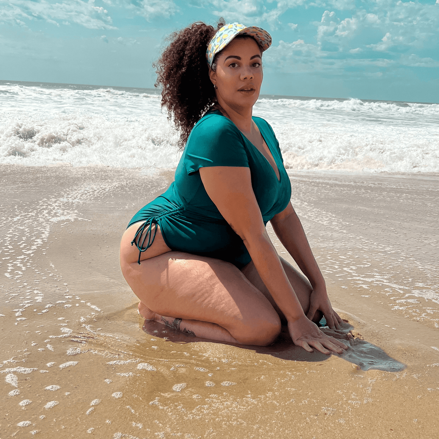 Baddräkt – Show me the money – Teal – Snag