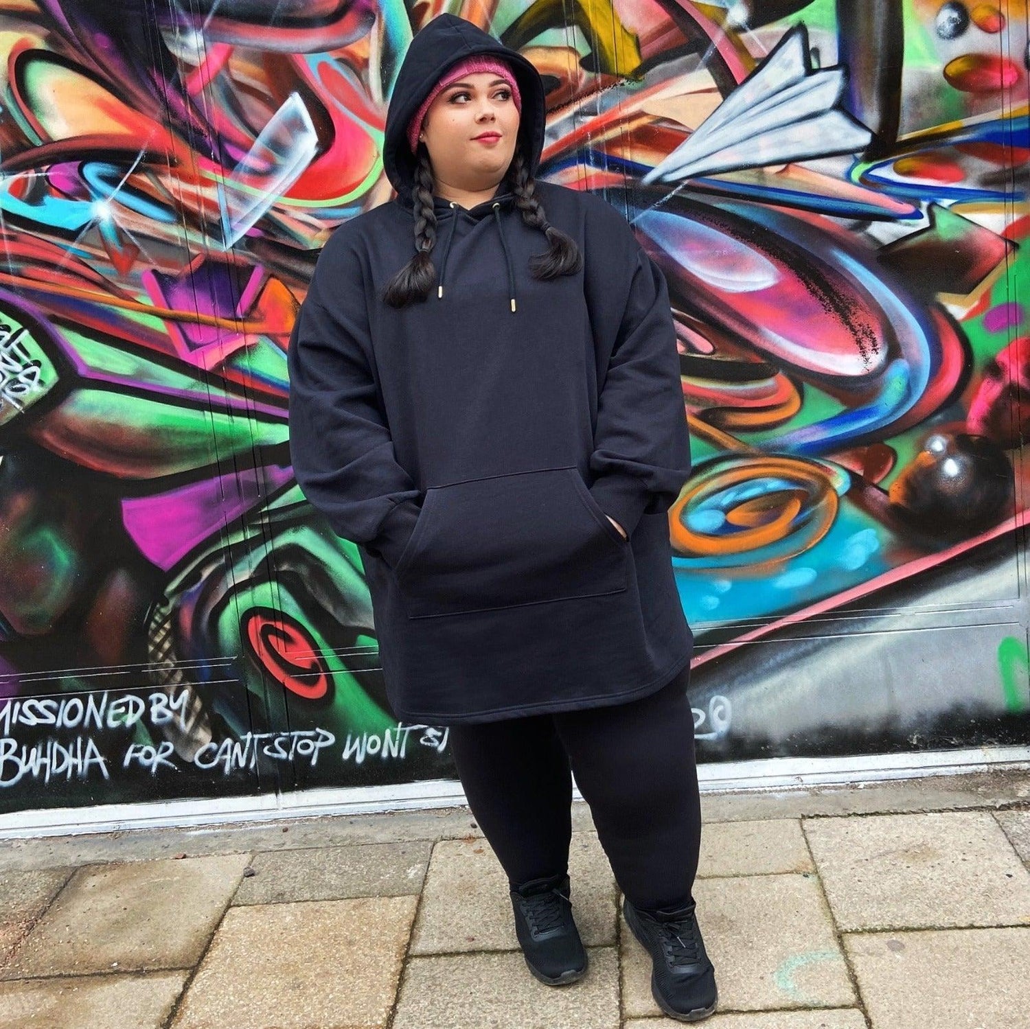 Långärmad hoodie i ekologisk bomull