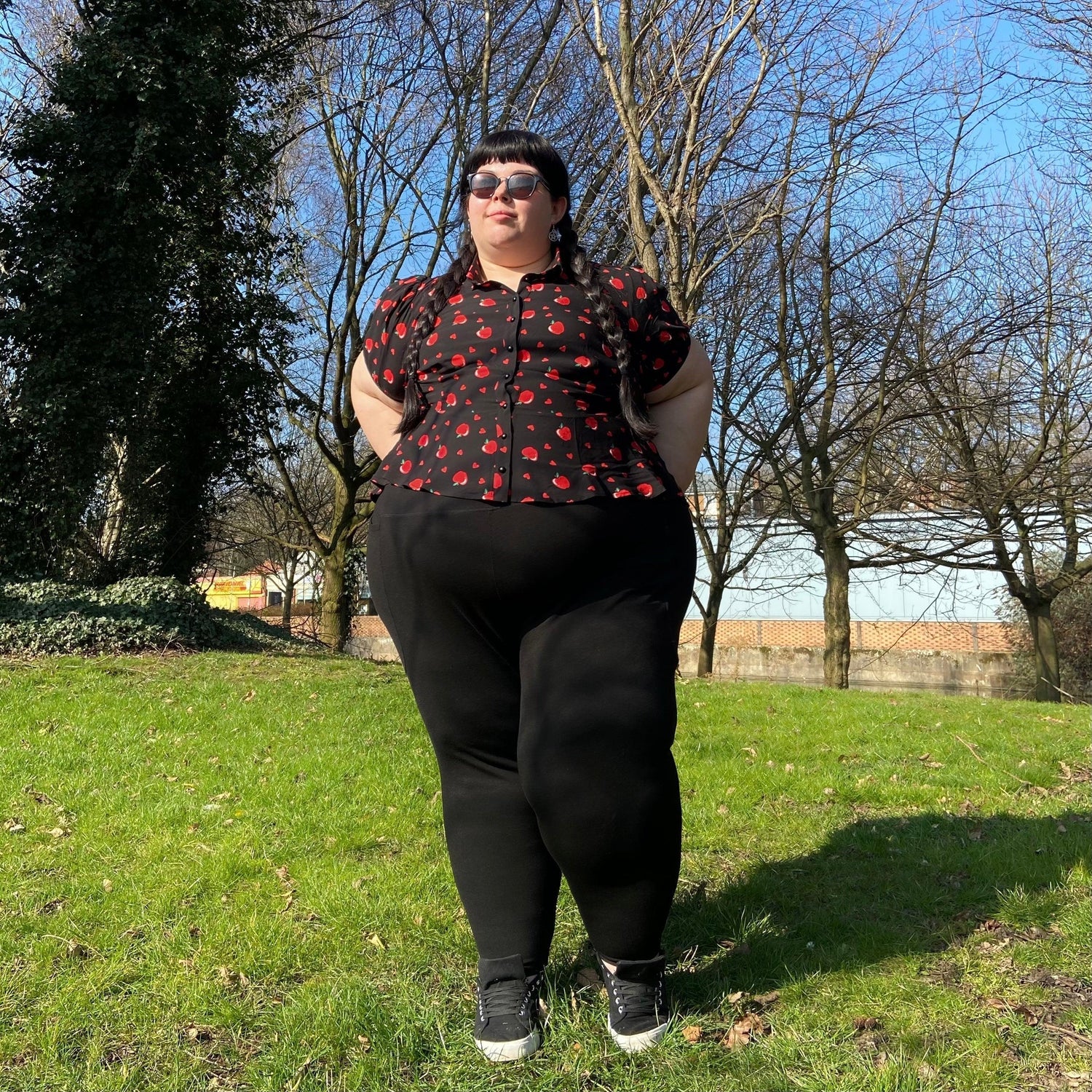 Squat Proof korta leggings - Svart