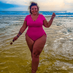 Baddräkt - Visa mig pengarna - Hot Pink - Snag