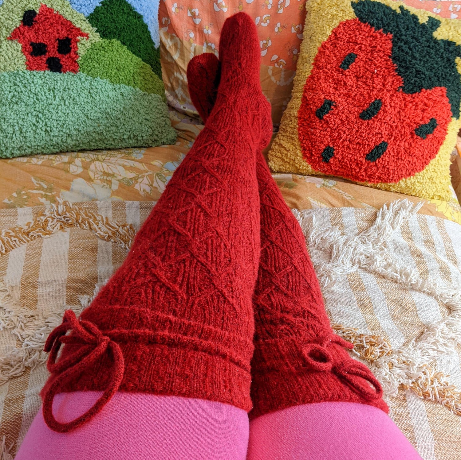 Lårhöga strumpor - Lobster
